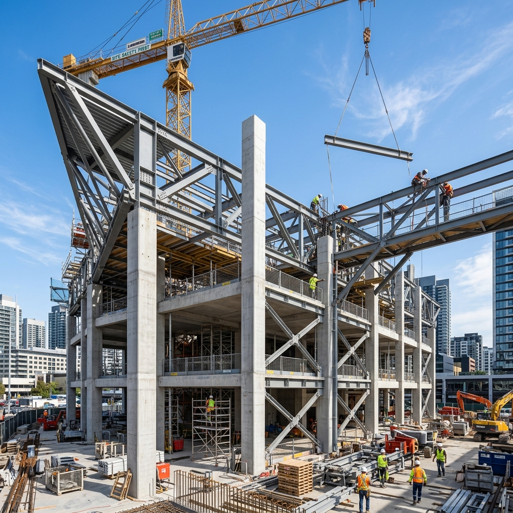 RCC reinforced concrete construction framing